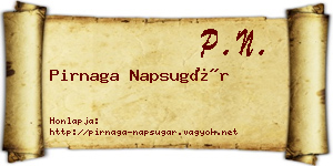 Pirnaga Napsugár névjegykártya